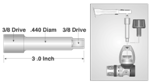 3" x 3/8 Drive Extension