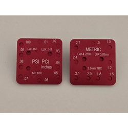 Pit Depth Reference Plate