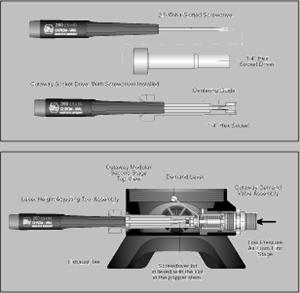 Aqua Lung Lever Height Adjusting Tool