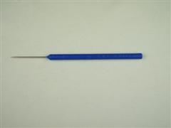 Hamilton Bell Teasing Needle 6960 blue handle O'ring Pick, Straight Sharp, Blue Plastic Handle