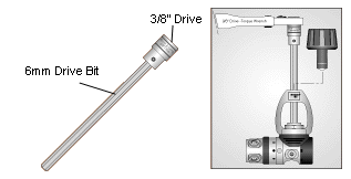 X-Long 6mm Hex Key Socket