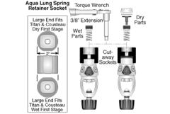 Spring Retainer Socket Aqua Lung