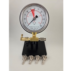 Single Pro Stand, 300 psi IP Gauge, Four SpinOn Adapters